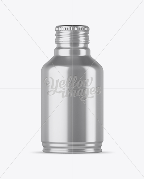 Metallic Drink Bottle Mockup