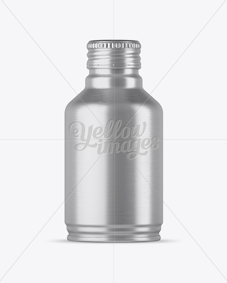 Textured Metal Drink Bottle Mockup