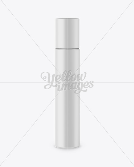 Matte Plastic Bottle Mockup - Front View