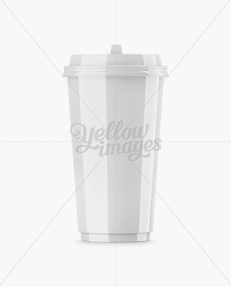 Glossy Coffee Cup Mockup