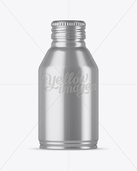 Metallic Drink Bottle Mockup