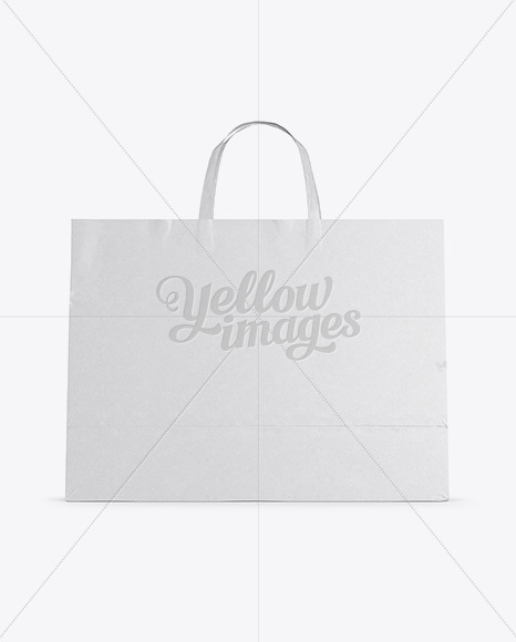 Paper Shopping Bag Mockup - Front View