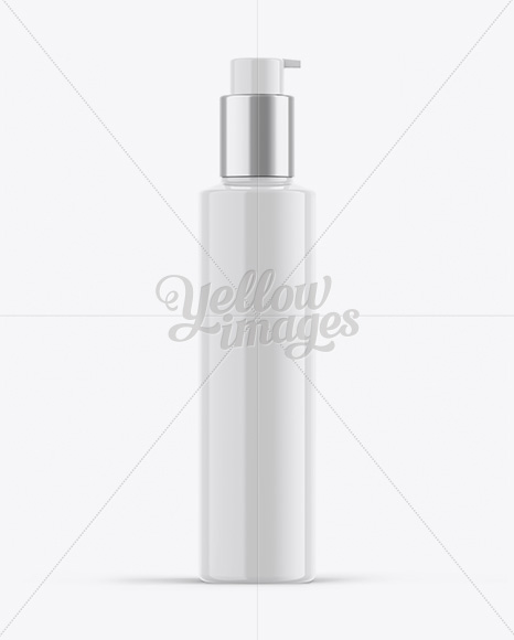 Glossy Cosmetic Bottle Mockup