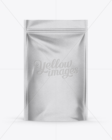 Kraft Stand Up Pouch with Zipper Mockup