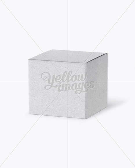 Kraft Paper Box - Halfside View (High-Angle Shot)