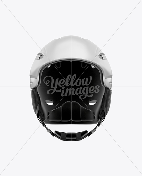 Ski Helmet Mockup - Front View