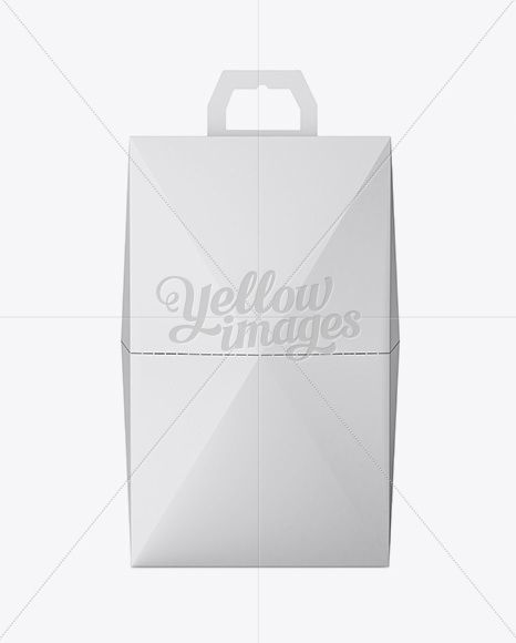 Matte Square Carton Box Mockup - Front View