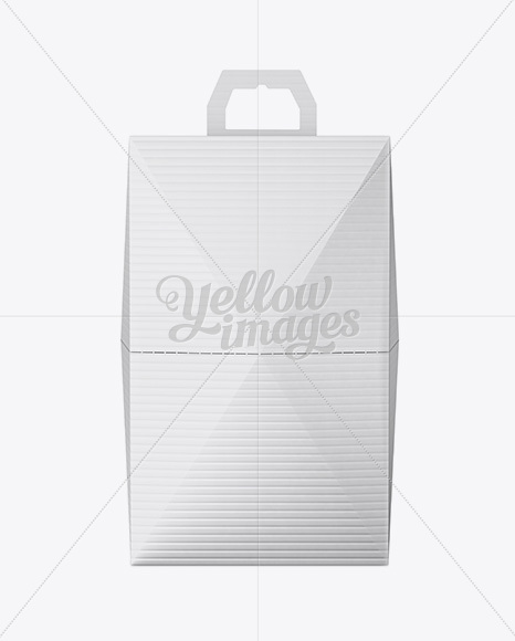 Textured Matte Square Carton Box Mockup - Front View