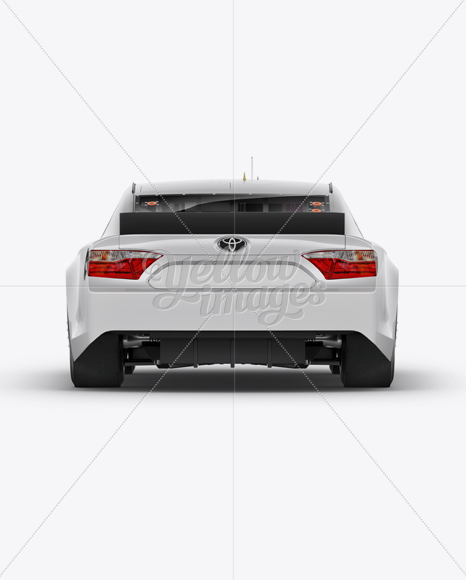 Nascar Camry Back view Mockup