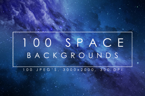 100 Space Backgrounds - Card case