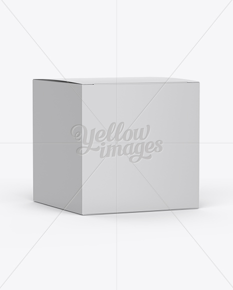 Paper Box Mockup - Half Side View