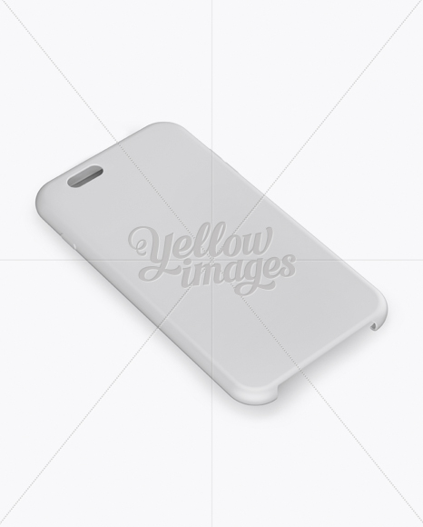 Phone Case Mockup - Half Side View (High-Angle Shot)