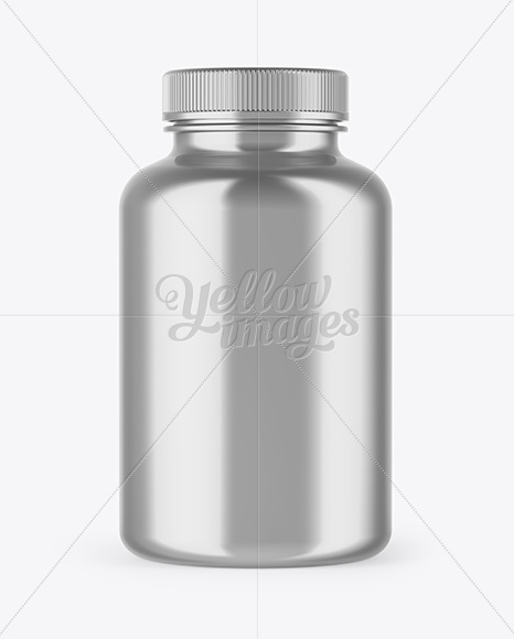 300ml Metallic Protein Jar Mockup