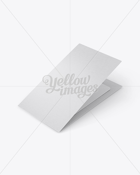 Closed Gift Card Mockup - Halfside View ( High-Angle Shot )