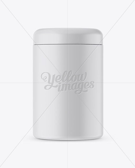 Matte Tea Tin Can Mockup