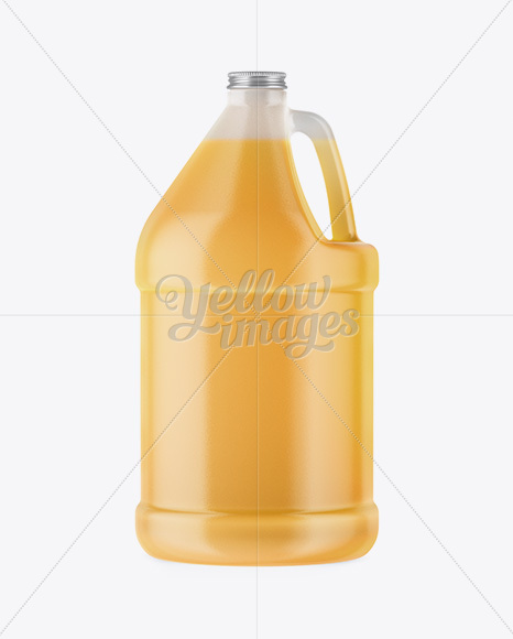 Clear Plastic Juice Jug Mockup