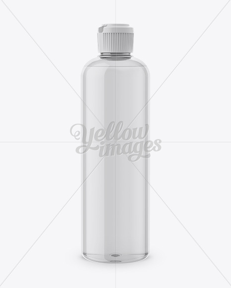 Clear Plastic Bottle Mockup