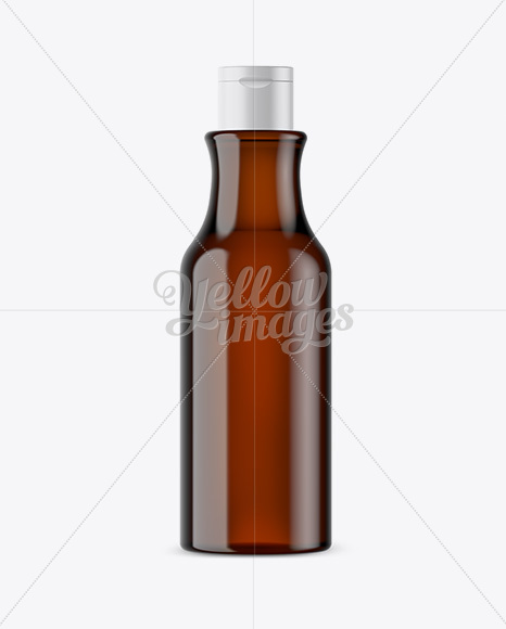 Amber Cosmetic Bottle Mockup