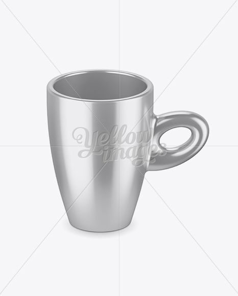 Metallic Cup Mockup (High-Angle Shot)