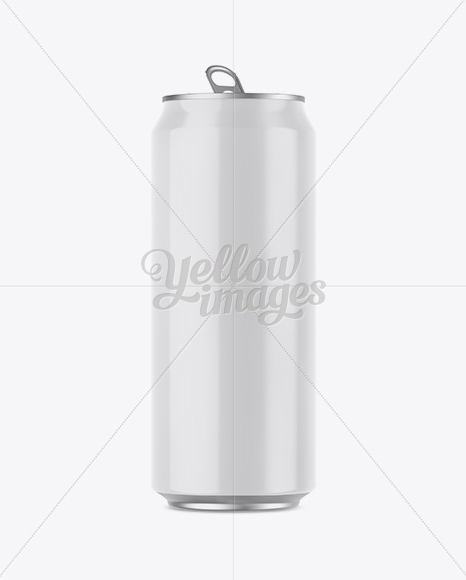 500ml Glossy Aluminium Can Mockup