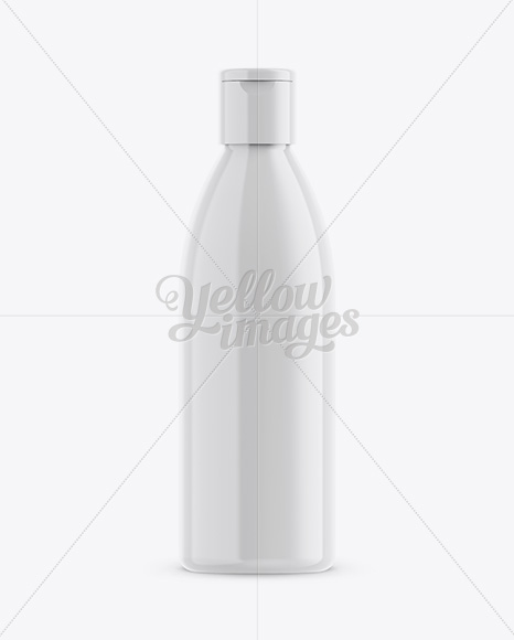 Glossy Plastic Bottle Mockup