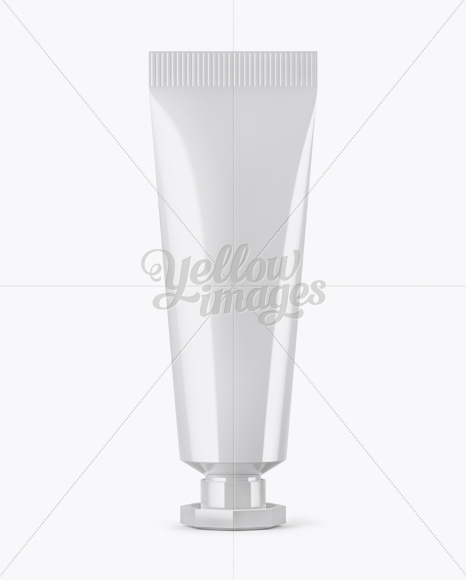 Glossy Cosmetic Tube Mockup