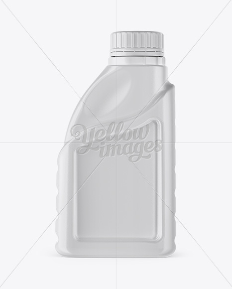 Plastic Motor Oil Bottle Mockup