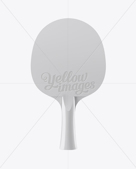 Glossy Ping Pong Paddle - Front View