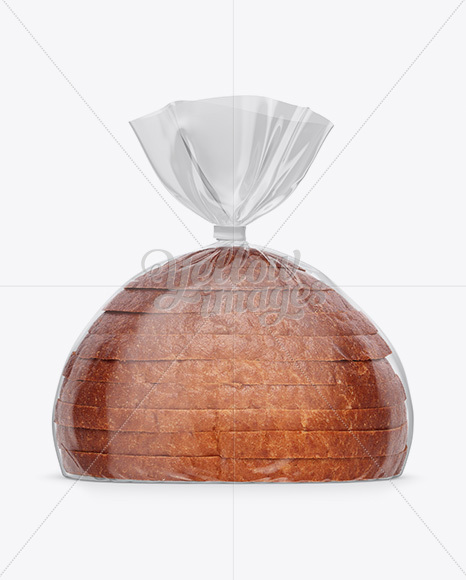 Bag W/ Sliced Bread Mockup - Front View