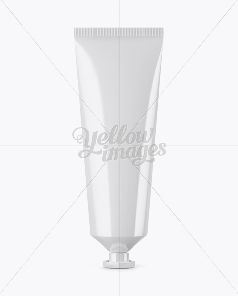 Glossy Cosmetic Tube Mockup