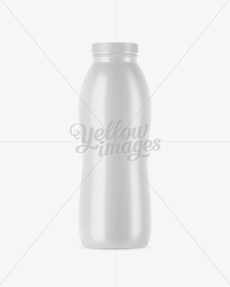 Glossy Plastic Bottle Mockup