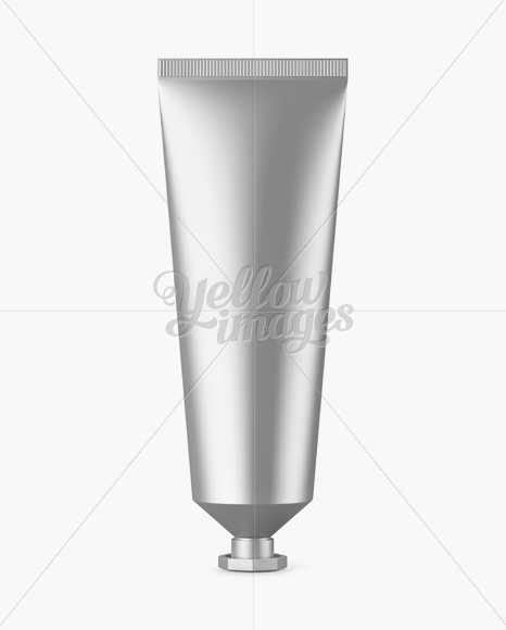 Metallic Cosmetic Tube Mockup