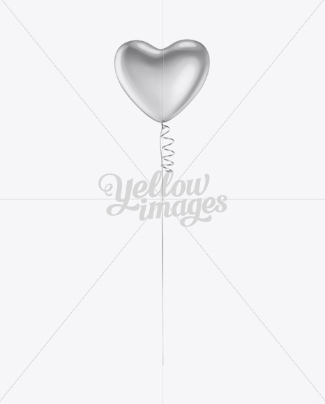 Heart Shaped Balloon Mockup