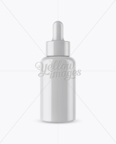 Glossy Dropper Bottle Mockup