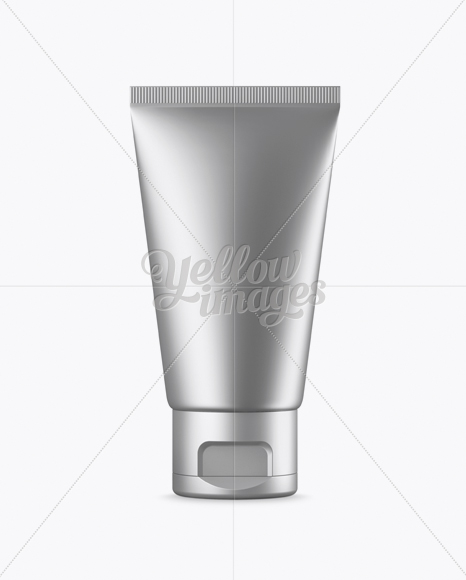 Metallic Cosmetic Tube Mockup