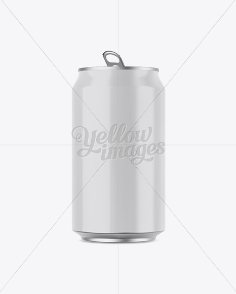 330ml Glossy Aluminium Can Mockup