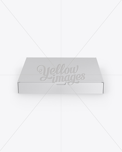 Pizza Box Mockup - Front View (High-Angle Shot)