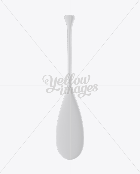 Matte Small Canoe Paddle Mockup - Front View - Free Download Images