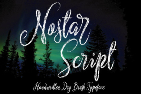 Nostar Script - Thick font