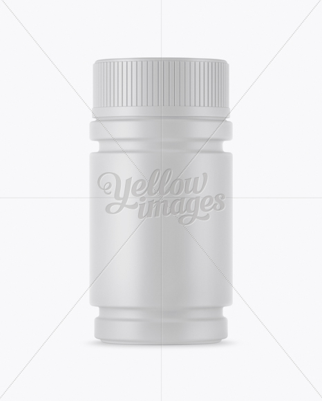 Matte Pill Bottle Mockup