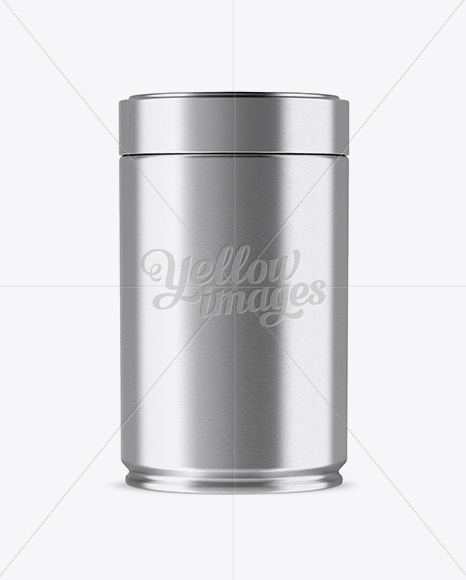 Metallic Coffee Jar Mockup