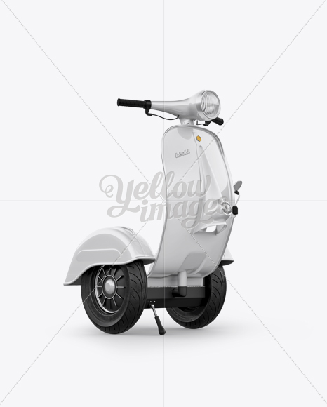 Z Scooter Bel & Bel Mockup - Right Half Side View