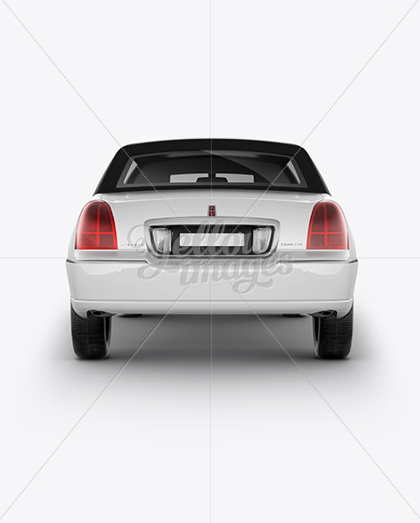 Lincoln Town Car Limousine Mockup - Back View