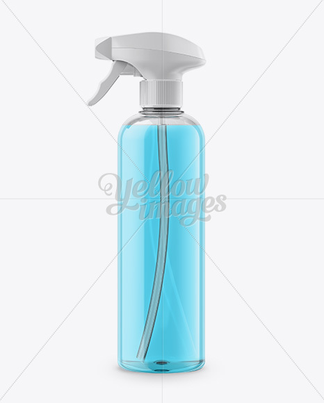 Transparent Plastic Spray Bottle with Liquid