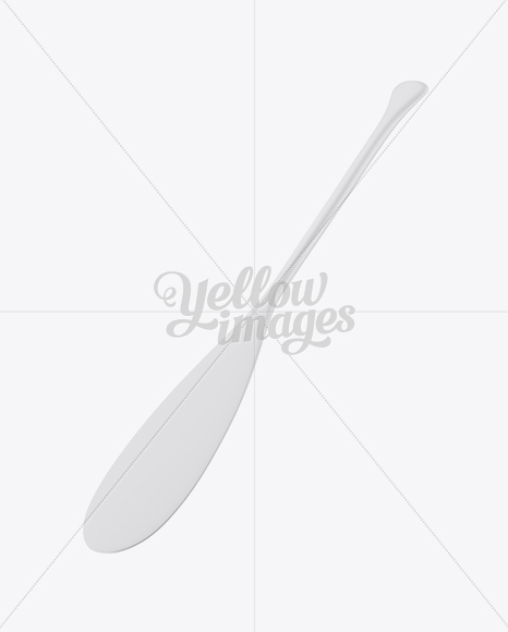 Matte Small Canoe Paddle Mockup - Half Side View