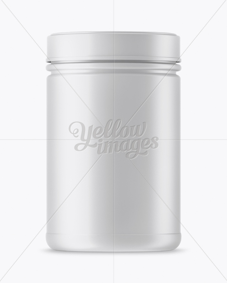 Matte Protein Jar Mockup