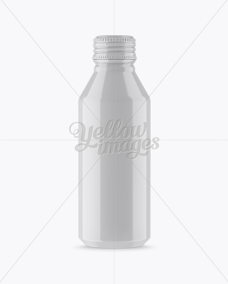 Glossy Drink Bottle Mockup