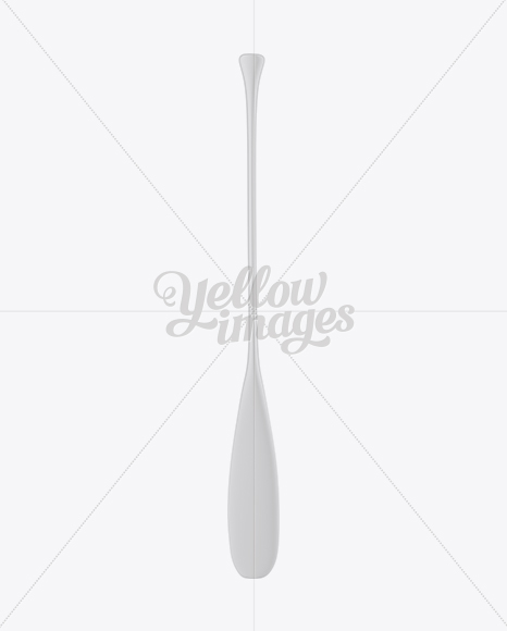 Matte Long Canoe Paddle Mockup - Front View - Free Download Images High