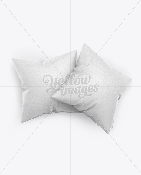 Two Square Pillows Mockup