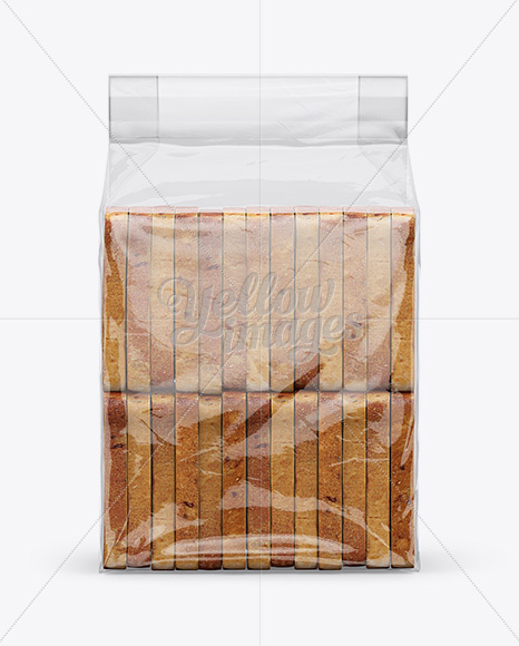 Bag W/ Sliced Bread Mockup - Front View